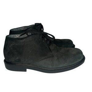 Mens SAS Black Suede Lace-Up Comfort Shoes  Size 9.5 Chukka Ankle Boots